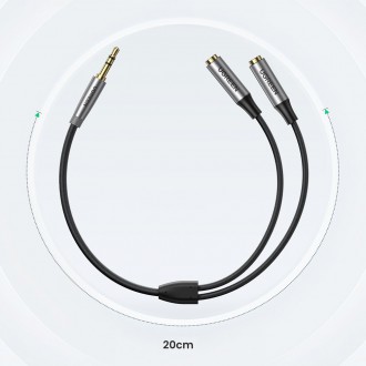 Ugreen aUX 3.5mm mini jack extension cable 0.2m black (AV191 50253)
