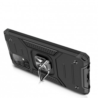 Wozinsky Ring Armor Case Kickstand Tough Rugged Cover for Samsung Galaxy A52s 5G / A52 5G / A52 4G black