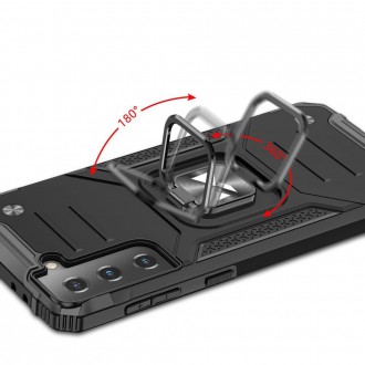 [RETURNED ITEM] Wozinsky Ring Armor Case Kickstand Tough Rugged Cover for Samsung Galaxy S21+ 5G (S21 Plus 5G) pink