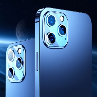 Joyroom Mirror Series Full Camera Tempered Glass Camera Lens For iPhone 12 Pro Max Transparent (JR-PF731)
