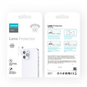 Joyroom Mirror Series Full Camera Tempered Glass Camera Lens For iPhone 12 Pro Max Transparent (JR-PF731)