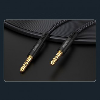 Joyroom stereo audio AUX cable 3,5 mm mini jack 2 m black (SY-20A1)
