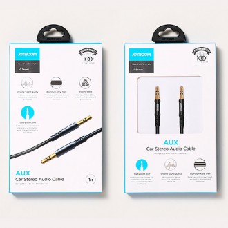 Joyroom stereo audio AUX cable 3,5 mm mini jack 2 m black (SY-20A1)
