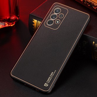 Dux Ducis Yolo elegant case made of soft TPU and PU leather for Samsung Galaxy A72 4G black