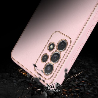 Dux Ducis Yolo elegant case made of soft TPU and PU leather for Samsung Galaxy A72 4G pink