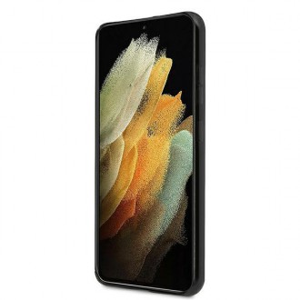 Guess GUHCS21LPCUMABK S21 Ultra G998 černo/černé pevné pouzdro Marble