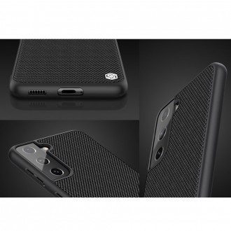 Nillkin Textured Case rugged cover with gel frame and nylon on the back Samsung Galaxy S21 FE black