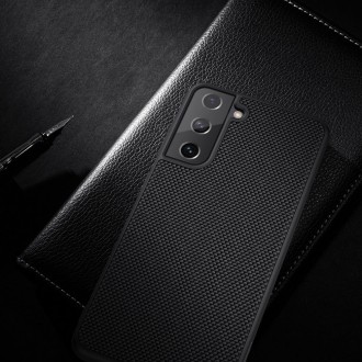 Nillkin Textured Case rugged cover with gel frame and nylon on the back Samsung Galaxy S21 FE black