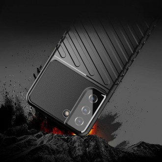 Thunder Case flexible armored cover for Samsung Galaxy S21 FE black