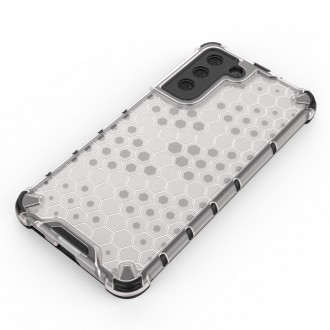 Voštinové pancéřové pouzdro s gelovým rámečkem pro Samsung Galaxy S21 FE černé