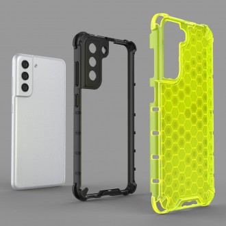 Voštinové pancéřové pouzdro s gelovým rámečkem pro Samsung Galaxy S21 FE černé