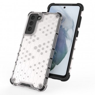 Voštinové pancéřové pouzdro s gelovým rámečkem pro Samsung Galaxy S21 FE černé