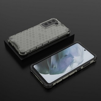 Voštinové pancéřové pouzdro s gelovým rámečkem pro Samsung Galaxy S21 FE černé