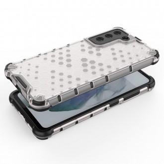 Voštinové pouzdro pancéřové pouzdro s gelovým rámem pro Samsung Galaxy S21 FE průhledné
