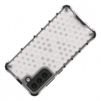 Voštinové pouzdro pancéřové pouzdro s gelovým rámem pro Samsung Galaxy S21 FE průhledné
