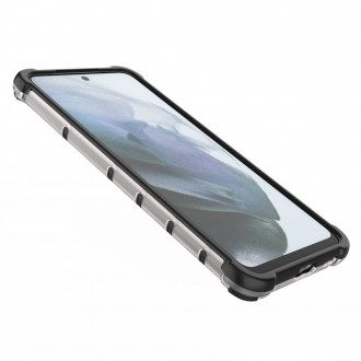 Voštinové pouzdro pancéřové pouzdro s gelovým rámem pro Samsung Galaxy S21 FE průhledné