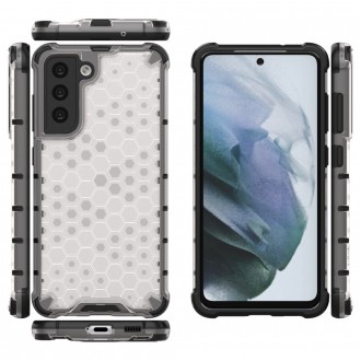 Voštinové pouzdro pancéřové pouzdro s gelovým rámem pro Samsung Galaxy S21 FE průhledné