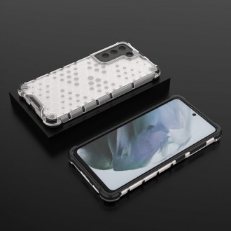 Voštinové pouzdro pancéřové pouzdro s gelovým rámem pro Samsung Galaxy S21 FE průhledné
