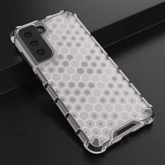 Voštinové pouzdro pancéřové pouzdro s gelovým rámem pro Samsung Galaxy S21 FE průhledné