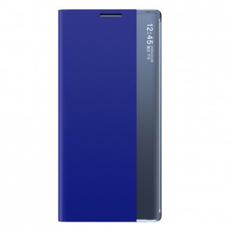 Sleep Case Bookcase Type Case with Smart Window for Samsung Galaxy S21 FE blue
