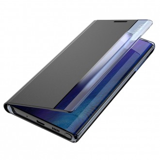Sleep Case Bookcase Type Case with Smart Window for Samsung Galaxy S21 FE blue
