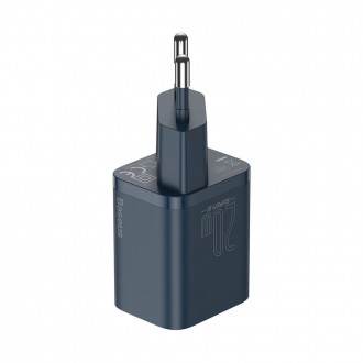 Rychlá nabíječka Baseus Super Si 1C USB Type C 20W Power Delivery + USB Type C - Lightning kabel 1m modrý (TZCCSUP-B03)