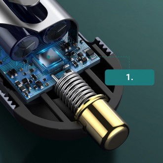 [PO VRÁCENÍ] Autonabíječka Baseus Share Together 2x USB / 2x USB Type C 120W PPS Quick Charge Power Delivery šedá (CCBT-A0G)