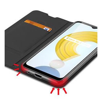 Dux Ducis Skin Pro Bookcase type case for Realme C21 black