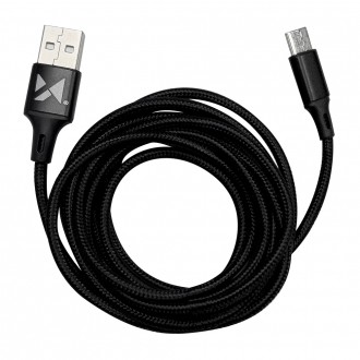 Wozinsky cable USB - USB Type C 2,4A 2m black(WUC-C2B)