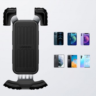 Ugreen universal bicycle phone holder for bike motorcycle handlebar black (LP494 black)
