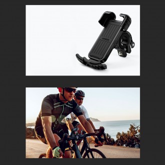 Ugreen universal bicycle phone holder for bike motorcycle handlebar black (LP494 black)