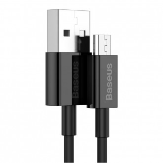 Baseus Superior kabel USB - micro USB pro rychlé nabíjení 2A 1m černý (CAMYS-01)