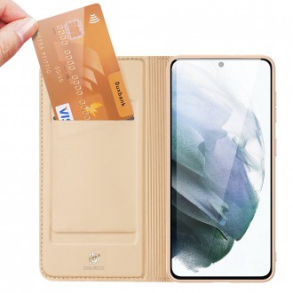 Dux Ducis Skin Pro Bookcase type case for Samsung Galaxy S21 FE golden