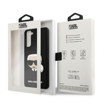 Karl Lagerfeld KLHCS21MKH3DBK S21+ G996 czarny/black hardcase 3D Rubber Karl`s Head