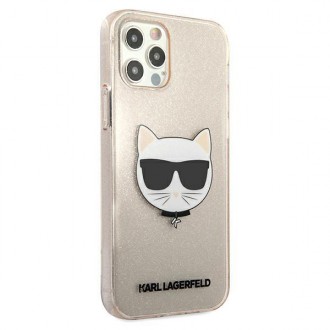 Karl Lagerfeld KLHCP12LCHTUGLGO iPhone 12 Pro Max 6,7" złoty/gold hardcase Glitter Choupette
