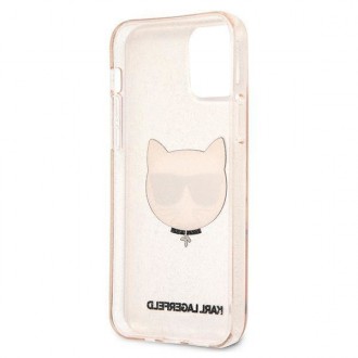 Karl Lagerfeld KLHCP12LCHTUGLGO iPhone 12 Pro Max 6,7" złoty/gold hardcase Glitter Choupette