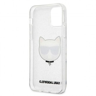 Karl Lagerfeld KLHCP12LCHTUGLS iPhone 12 Pro Max 6,7" srebrny/silver hardcase Glitter Choupette
