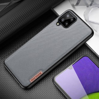 Dux Ducis Fino case covered with nylon material for Samsung Galaxy A22 4G gray