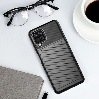 Thunder Case Flexible Tough Rugged Cover TPU Case for Samsung Galaxy A22 4G blue