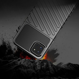 Thunder Case Flexible Tough Rugged Cover TPU Case for Samsung Galaxy A22 5G blue