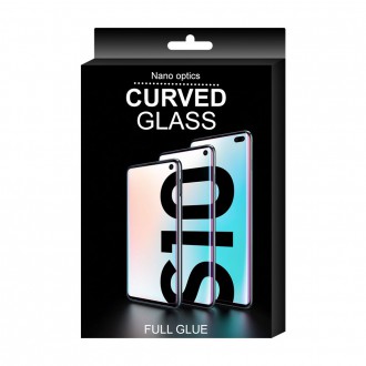 3D Edge Nano Flexi Glass Hybrid Full Screen Protector with frame for Samsung Galaxy S21+ 5G (S21 Plus 5G) black
