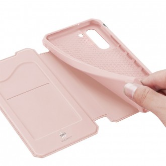 DUX DUCIS Skin X Bookcase type case for Samsung Galaxy S21 FE pink