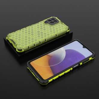 Honeycomb Case armor cover with TPU Bumper for Samsung Galaxy A22 4G green