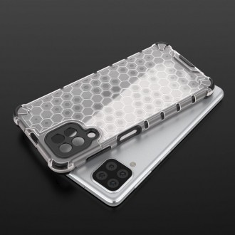 Honeycomb Case armor cover with TPU Bumper for Samsung Galaxy A22 4G red