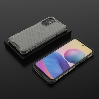 Honeycomb Case armor cover with TPU Bumper for Xiaomi Redmi Note 10 5G / Poco M3 Pro black