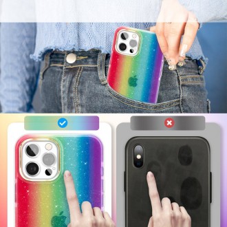 Kingxbar Ombre Case Back Cover for iPhone 12 Pro Max multicolour