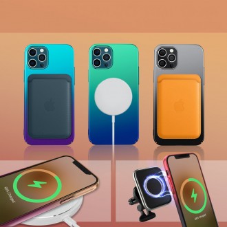 Kingxbar Aurora Series hard case for iPhone 12 Pro Max Red-orange