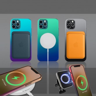 Kingxbar Aurora Series hard case for iPhone 12 Pro Max black-silver