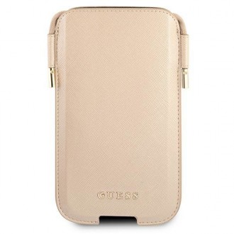 Guess kabelka GUHCP12MSAPSLG 6,1&quot; zlatá/zlatá Saffiano