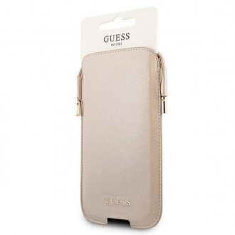 Guess kabelka GUHCP12MSAPSLG 6,1&quot; zlatá/zlatá Saffiano